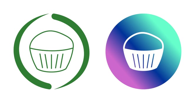 Chocolate Muffin Vector Icon