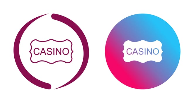 Casino Sign Vector Icon