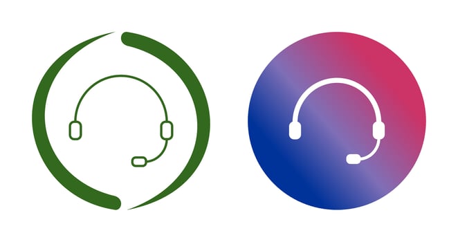 Unique Online Support Vector Icon