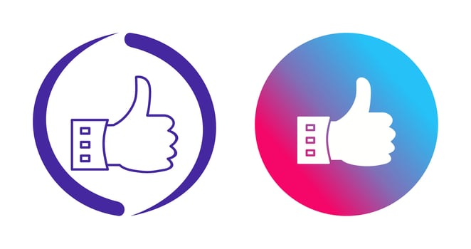 Unique Like Vector Icon