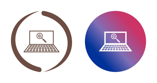 Unique Find on Internet Vector Icon