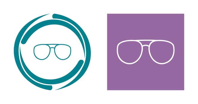 Unique Glasses Vector Icon