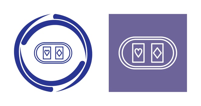 Cards Table Vector Icon