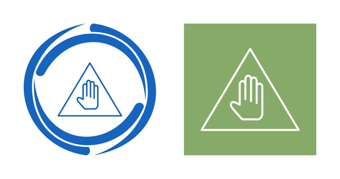 Unique Warning Vector Icon
