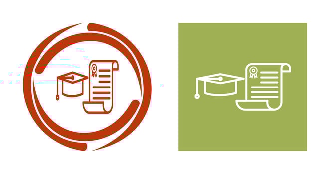 Unique Graduation Vector Icon