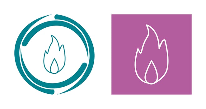 Unique Fire Vector Icon