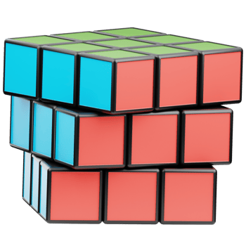 Rubiks Cube 3D Illustration for Infographic, web, app, etc png