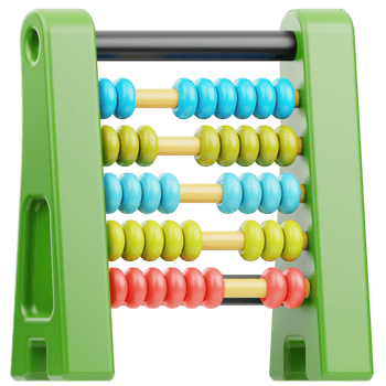 Counting Toy 3D Illustration for Infographic, web, app, etc png