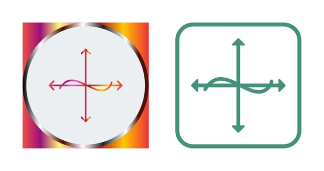 Unique Graph Vector Icon
