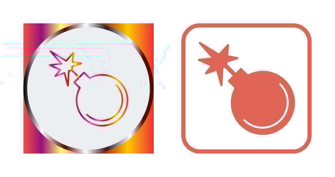 Danger of Explosion Vector Icon