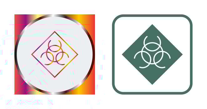 Biological Hazard Vector Icon