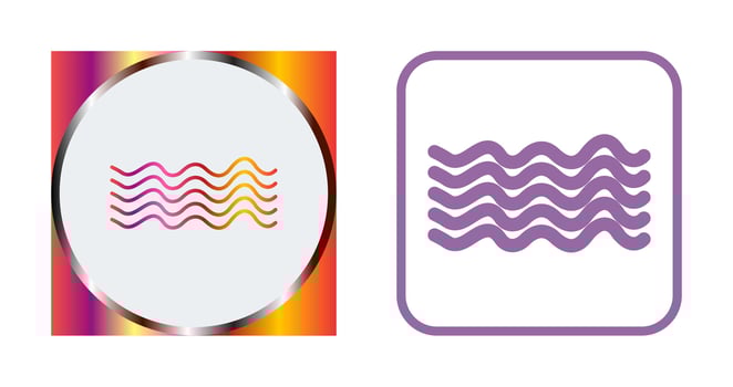Magnetic Waves Vector Icon
