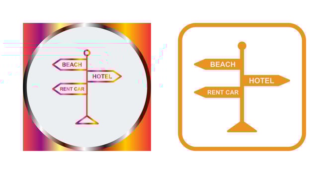 Signboard Vector Icon