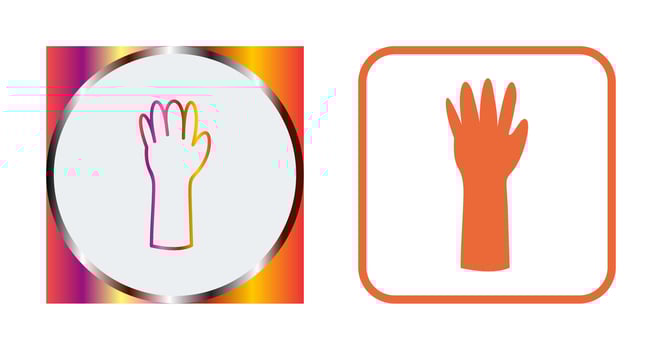 Unique Gloves Vector Icon