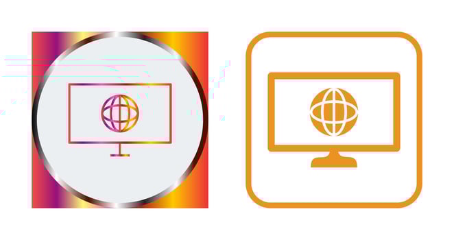 Unique Intranet Vector Icon