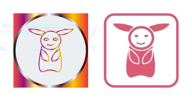 Unique Game Character Vector Icon