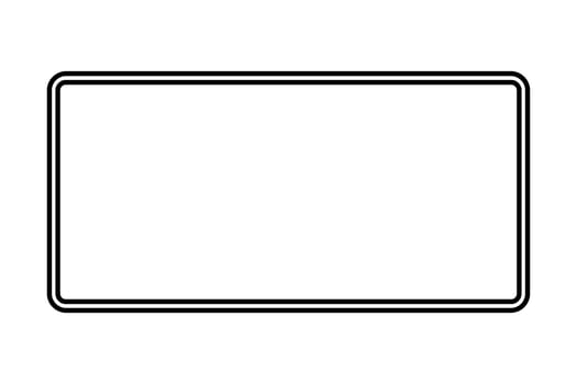 Rectangular frame icon with copy space. Vector. vector