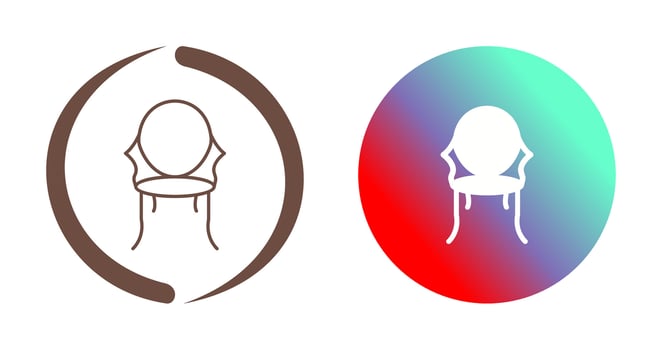 Ancient Chair Vector Icon