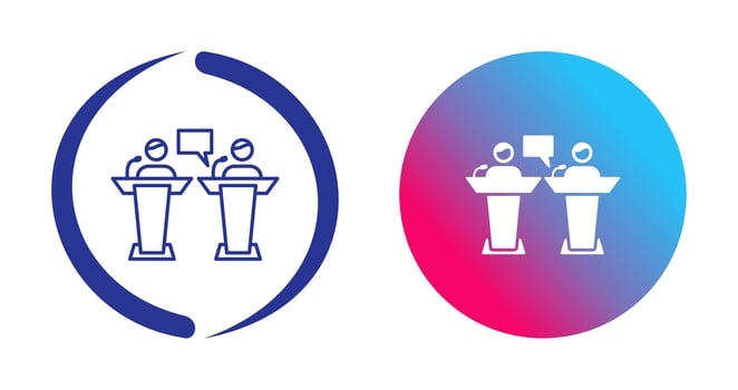 Debate Vector Icon