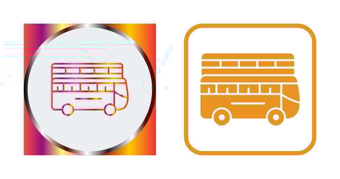 Double Bus Vector Icon