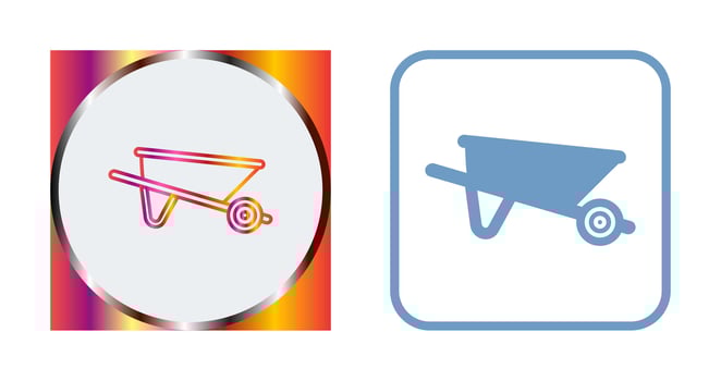 Wheelbarrow Vector Icon