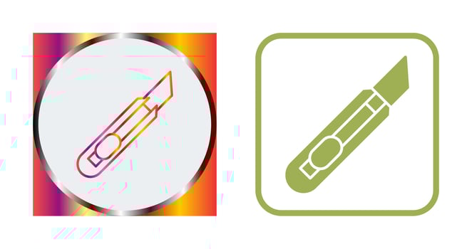 Stationery Knife Vector Icon