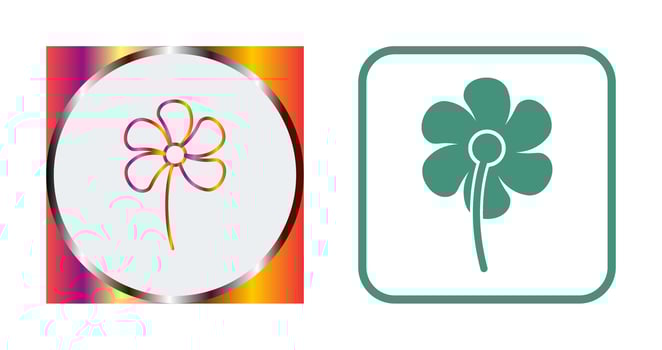 Small flowers Vector Icon
