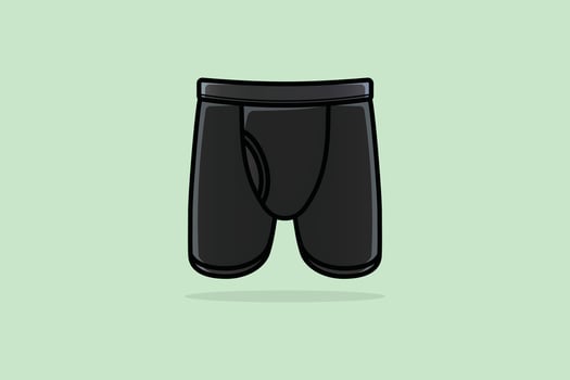 Men Sports Underwear vector illustration. Sports and fashion objects icon concept.