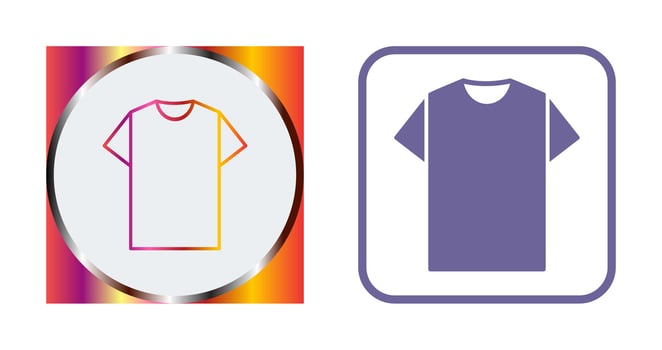 Plain T Shirt Vector Icon
