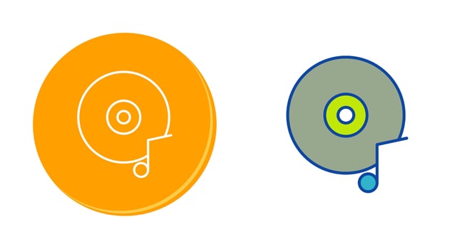 Music CD Vector Icon