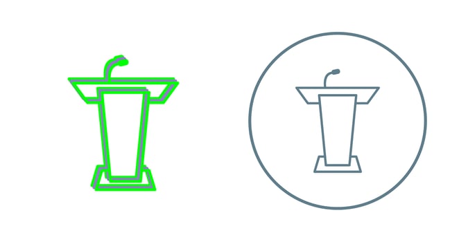 Podium Vector Icon