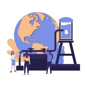 save the earth, save our planet, save the energy flat style illustration vector