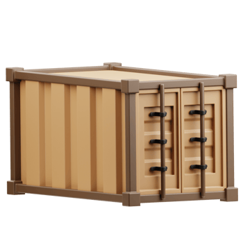 Cargo 3D Illustration for web, app, infographic, etc png