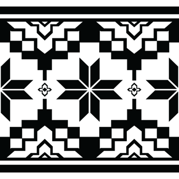 Seamless ethnic tribal geometric pattern Navajo on white for decorative graphic elements. png