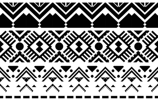 Ethnic abstract ikat art. Seamless pattern in tribal, folk embroidery, and Mexican style. Aztec geometric art ornament print.Design for carpet, textile, cover, wallpaper, fabric, wrapping, clothing, vector