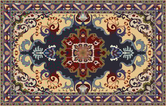 Tribal vector ornament. Seamless African pattern. Ethnic carpet with chevrons. Aztec style. Geometric mosaic on the tile, majolica. Ancient interior. Modern rug. Geo print on textile.ikat pattern