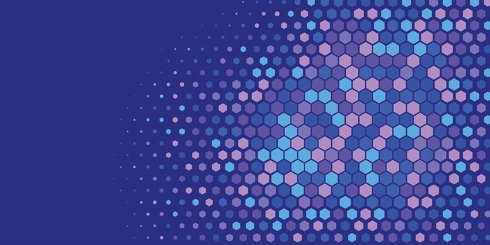 Geometric abstract Hexagon Two Color Background vector