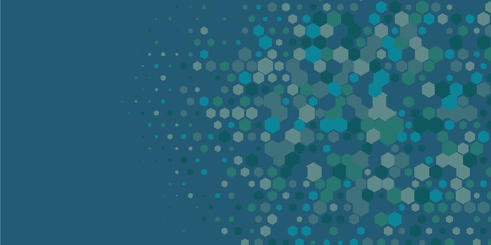 Geometric Multi size Hexagon with multi Color Background vector