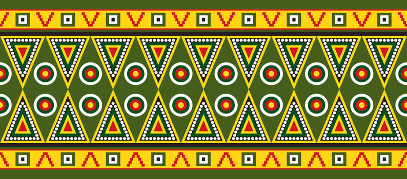 Vector set of seamless Indian patterns. National seamless ornaments, borders, frames. colored decorations of the peoples of South America, Maya, Inca, Aztecs. Print for fabric, paper, textile