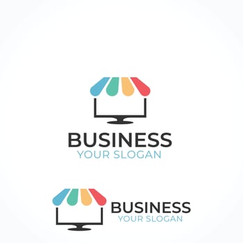 Online Shop Logo Design Vector
