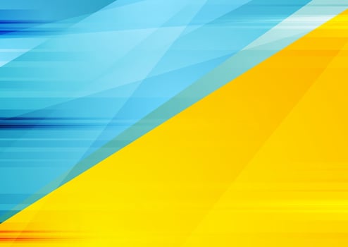 Abstract grunge striped background Ukrainian flag colors vector