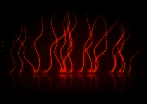 Red neon wavy pattern abstract technology background vector