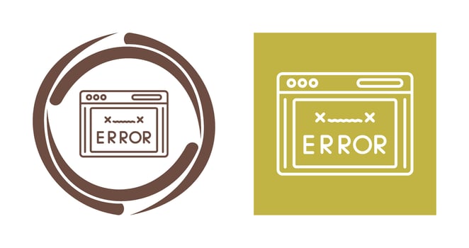 Error Code Vector Icon