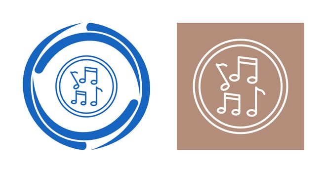 Musical Notes Vector Icon