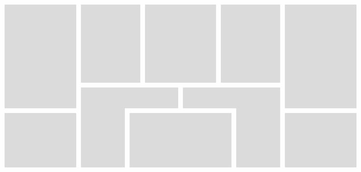Pictures or photos frame collage photo frames and digital photo wall template vector