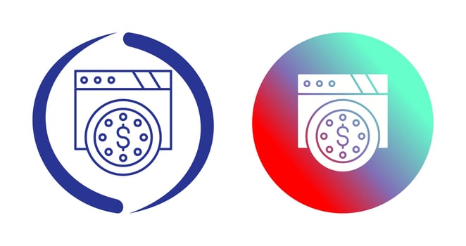 Dollar Coin Vector Icon