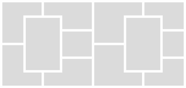 Pictures or photos frame collage photo frames and digital photo wall template vector