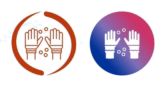 Winter Gloves Vector Icon