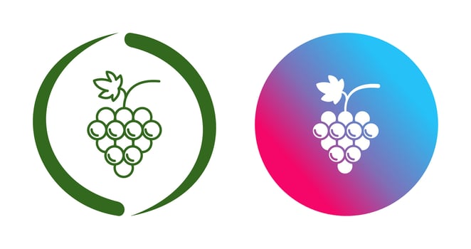 Grapes Vector Icon
