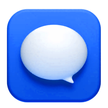 Chat bubble symbol. Communication symbol illustration with copy space. Speech ballon for message. png